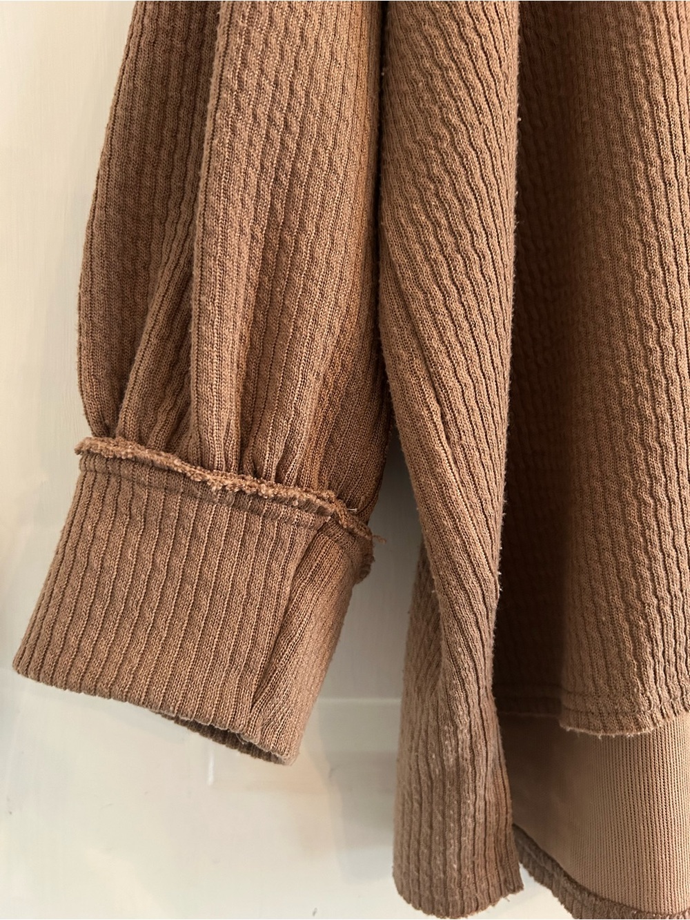 Blu Pepper Ribbed Knit Sweater in Brown - Picture 3 of 4